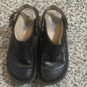 Alegria Black Leather Shoes